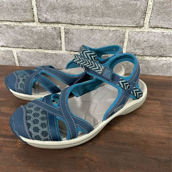KEEN Women's Sage Ankle Sandals Blue Size Slingback Summer